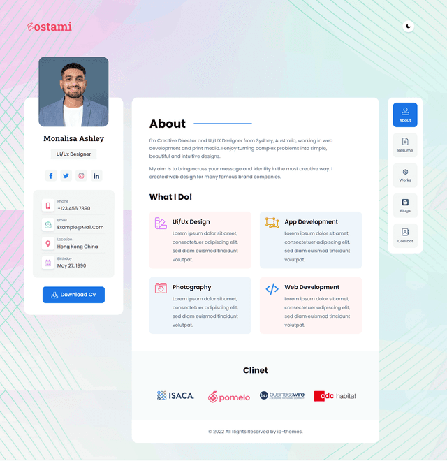 Preview || Bostami - Professional portfolio NextJS Template